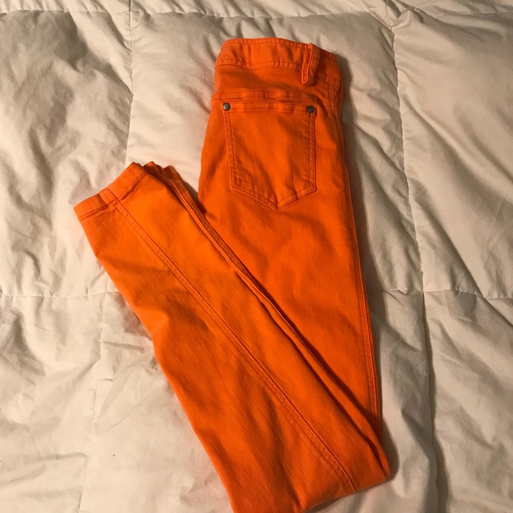 Alice and Olivia Orange Jeggings Size 2